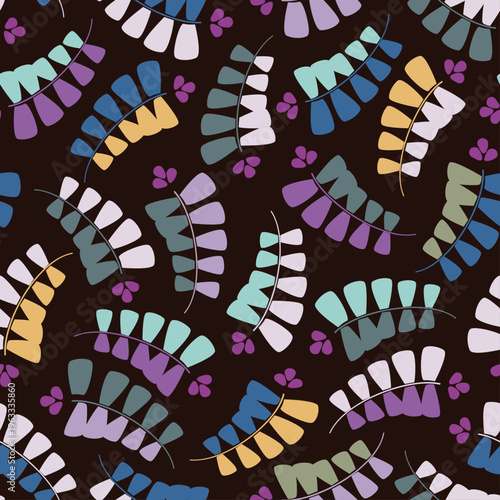 All over de plantes et fleurs pour du motif textile