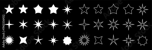 Stars collection. Star vector icons. Golden and Black set of Stars, isolated on transparent background. Star icon. Stars in modern simple flat style. Vector