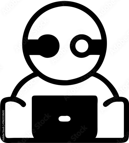 automation robot svg icon