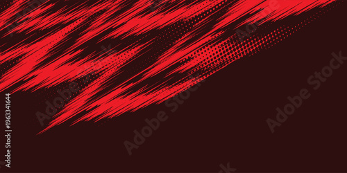 black red dragon decal brush fire volcano lava sakura Asia Japan anime style illustration sporty background banner style illustration.