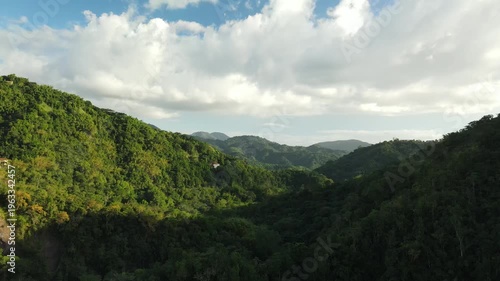 mountains and clouds in Jamaica Mountain