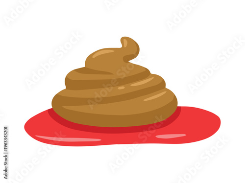 Poop Diarrhea Blood Ebola Illustration