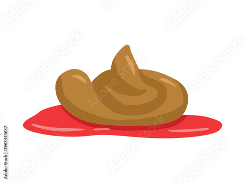 Stool Diarrhea Blood Ebola Illustration
