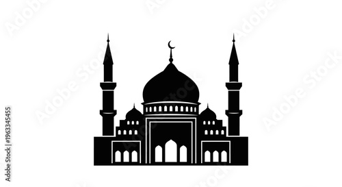 Eid Ul Adha ,silhouette of a mosque