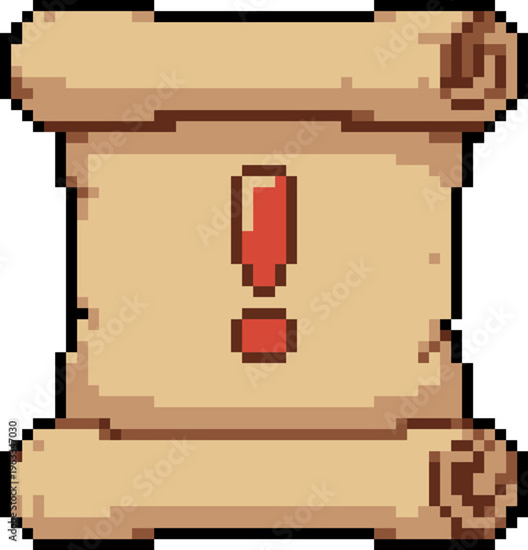 Quest Scroll Pixel Art