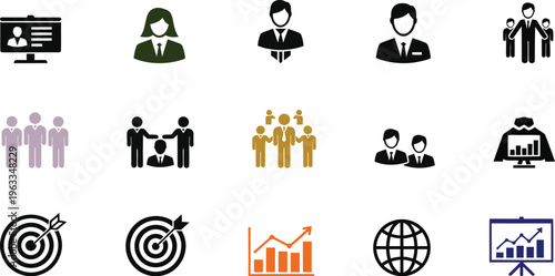 Business and teamwork icons