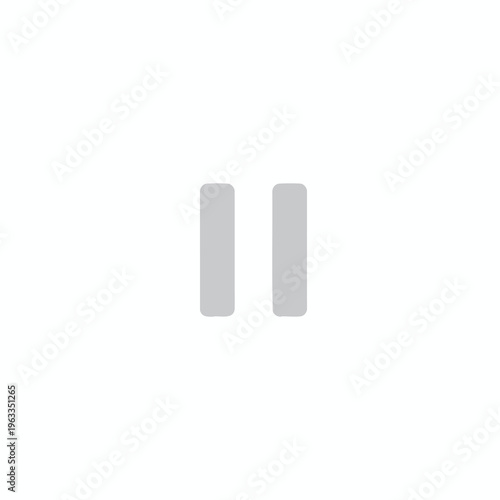 Minimalist representation of two vertical bars on a white background
