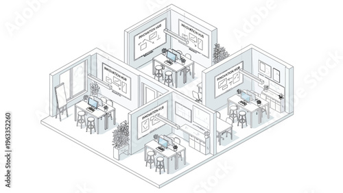Detailed Architectural Floor Plan Illustration.