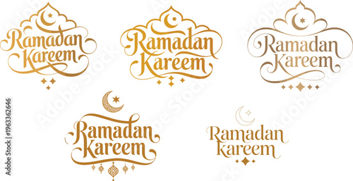 collection of blue ramadan lanterns and decorative lamps for muslim holidays