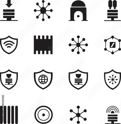 “Cyber Security Outline Icons Collection”