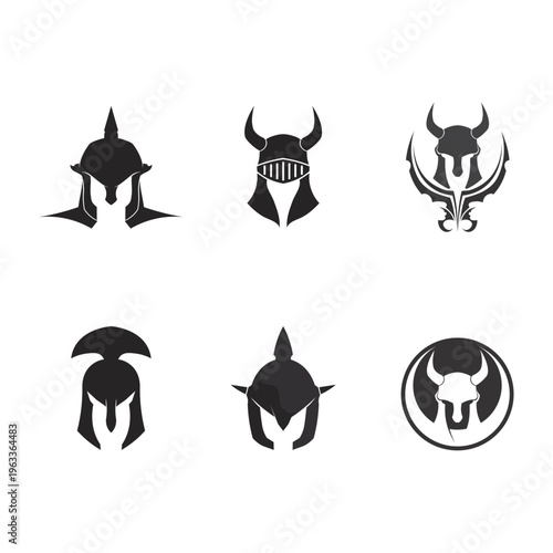 spartan logo icon designs vector
