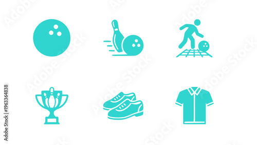 Icons of sports, winners, and active lifestyle.