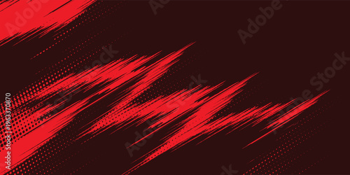 black red dragon decal brush fire volcano lava sakura Asia Japan anime style illustration sporty background banner style illustration.