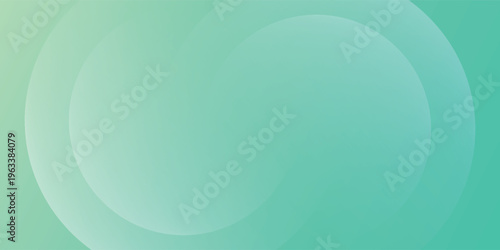 Abstract background with smooth radiant mint green and turquoise flowing waves.