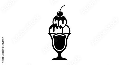 vector illustrations of cream in a glass