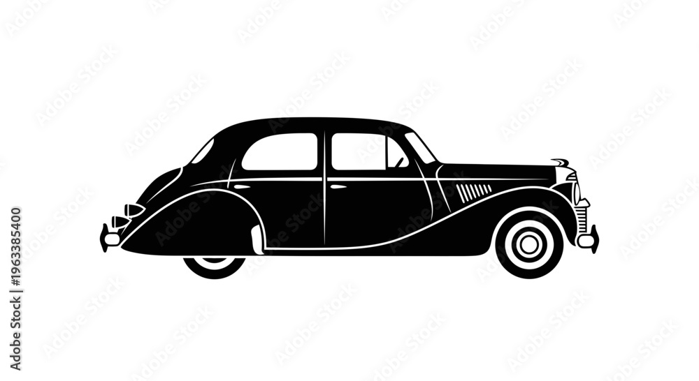 Obraz premium retro car vector