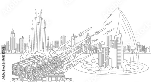 Dubai cityscape with modern skyscrapers.