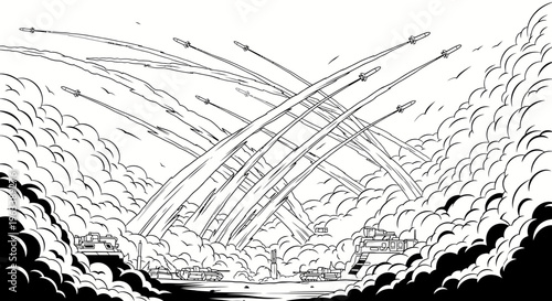 Ship Sailing Through Stormy Weather Conditions.