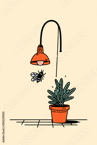 Modern Mosquito Zapper Lantern Under Soft Glow