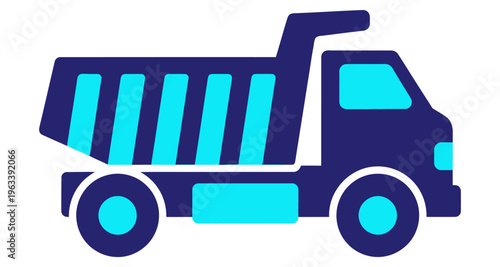 Dump Truck Vehicle Delivering Materials Construction Site Transportation Heavy Duty Vehicle