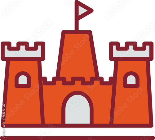Sandcastle Vector Icon