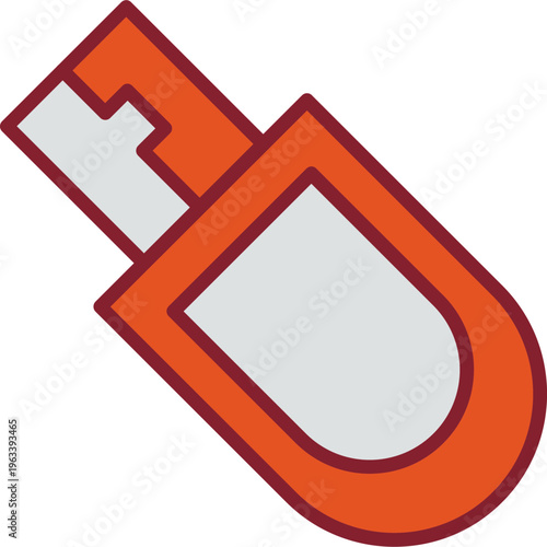 Bitcoin USB Device Vector Icon