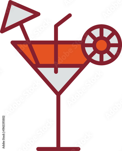 Cocktail Vector Icon