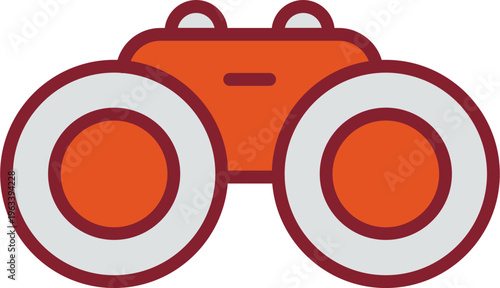 Binocular Vector Icon