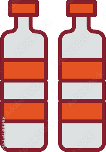 Bottle in Water Vector Icon