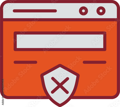 Unprotected Website Vector Icon