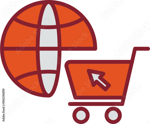 E-commerce Online Store Vector Icon