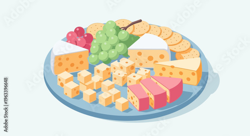 Delicious Cheese and Fruit Platter Arrangement 1.