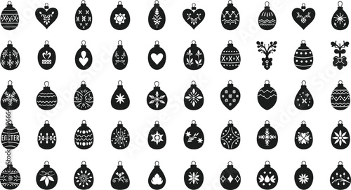 LGBTQ Pride symbols and icons in rainbow colors on white