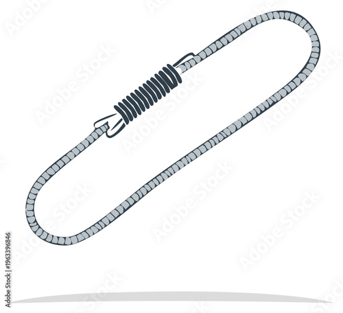 Flexible Rope with Metal Spring Coil Connection