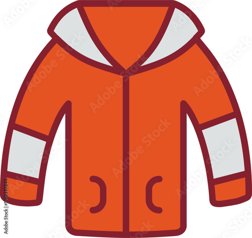 Winter Jacket Vector Icon
