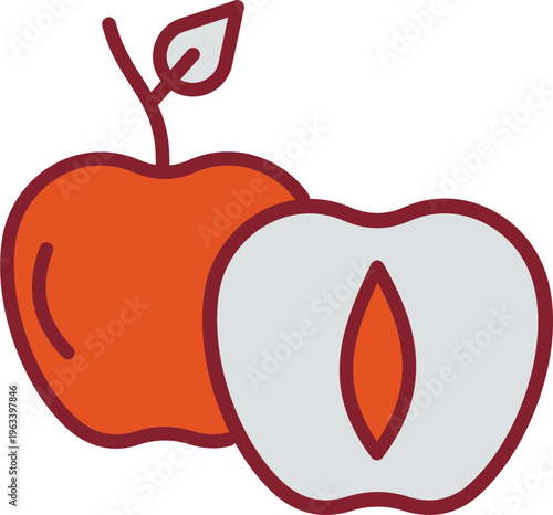 Apricot Vector Icon
