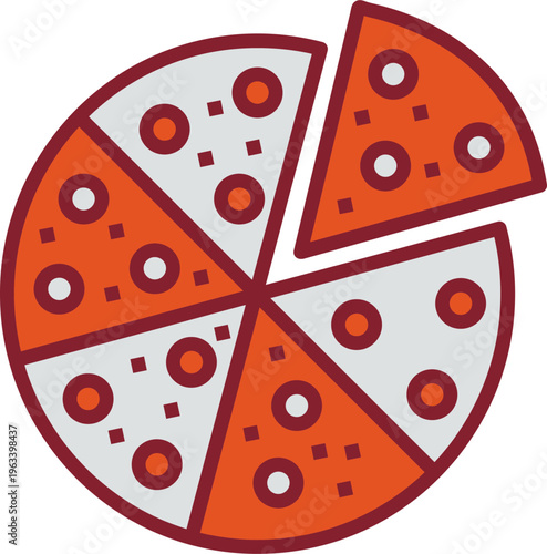 Pizza Slice Vector Icon