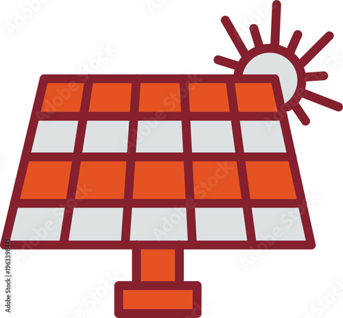 Solar Panel Vector Icon