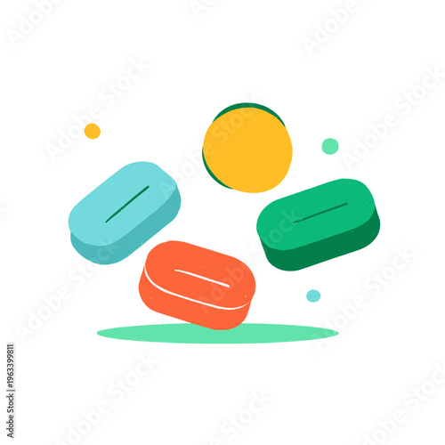 Soft Glowing Puffy Buttons and Sliders in Minimalist UI