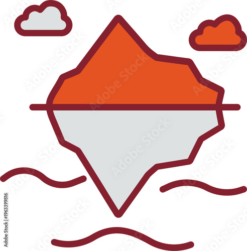 Iceberg Vector Icon