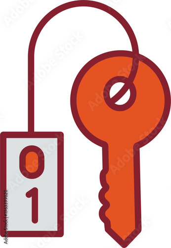 Hotel Keys Vector Icon