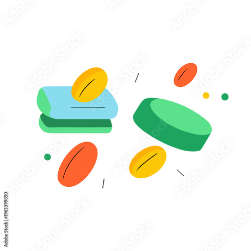 Soft Glowing Puffy Buttons and Sliders in Minimalist UI