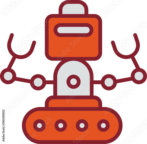 Industrial Robot I Vector Icon