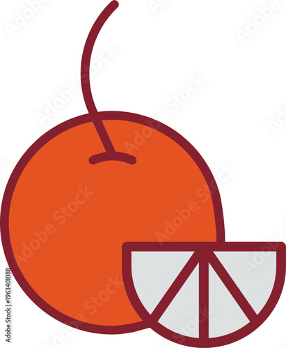 Orange Vector Icon