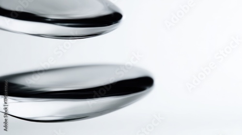 Abstract close-up of floating objects in midair against clean white background with soft lighting. mobility guides, transit brochures, designed for mobility and urban transit guides.