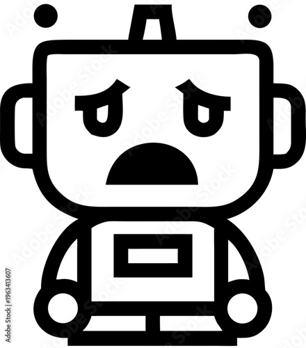 robot chatbot ai svg icon