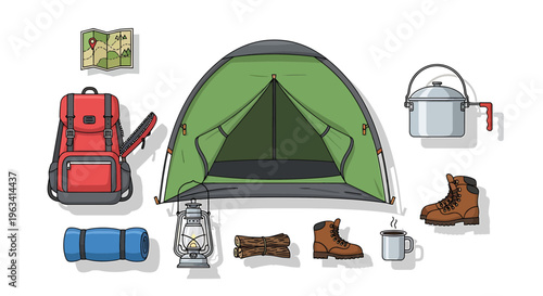 Camping gear, outdoor equipment, hiking accessories, travel essentials