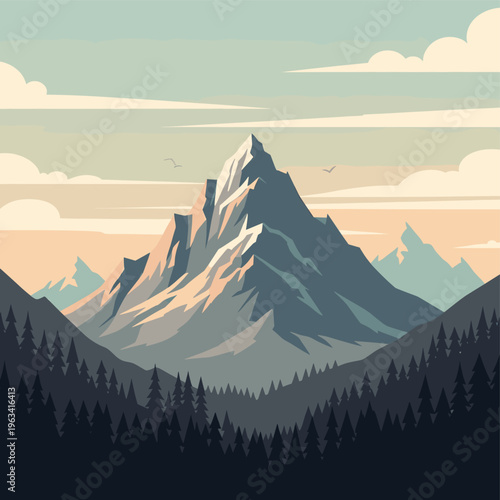 A serene and mysterious dark forest landscape with silhouetted trees, evoking a sense of calmness and solitude.