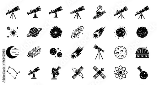 Set of Space and Astronomy Icons