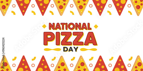 delicious cheesy pizza with melting cheese and pepperoni . celebration National Cheese Pizza Day on a white background